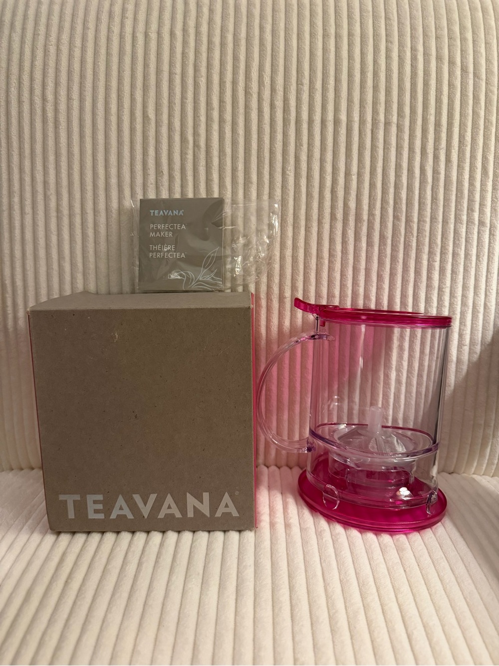 Teavana Perfectea Maker - Pink Clear Infuser